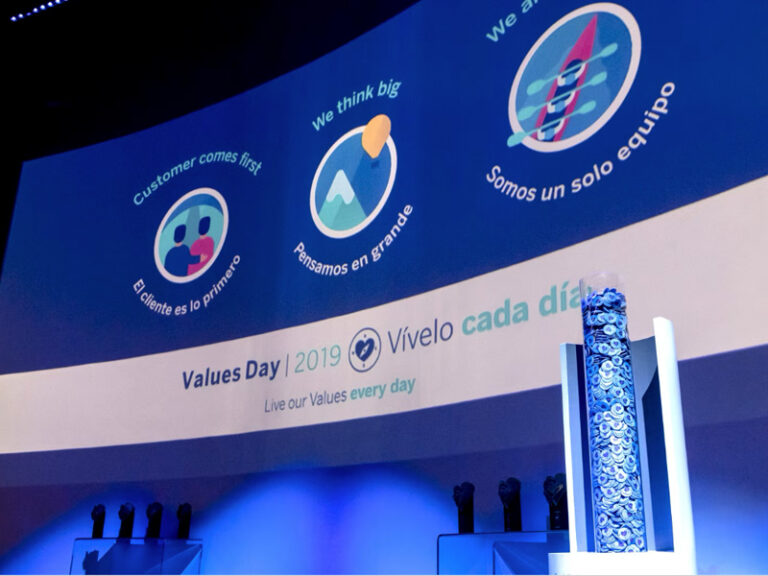 Values Day, Evento de cultura interna BBVA para 24 paises y más de 120.00 personas